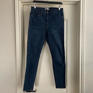 Madewell Dark Wash 10” High-Rose Skinny Jeans sz 29